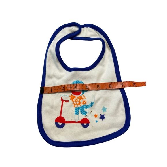 Baby Starters Baby Infant Bib Visor Monkey Face Hat 3 Pack Set Safari - Picture 10 of 11